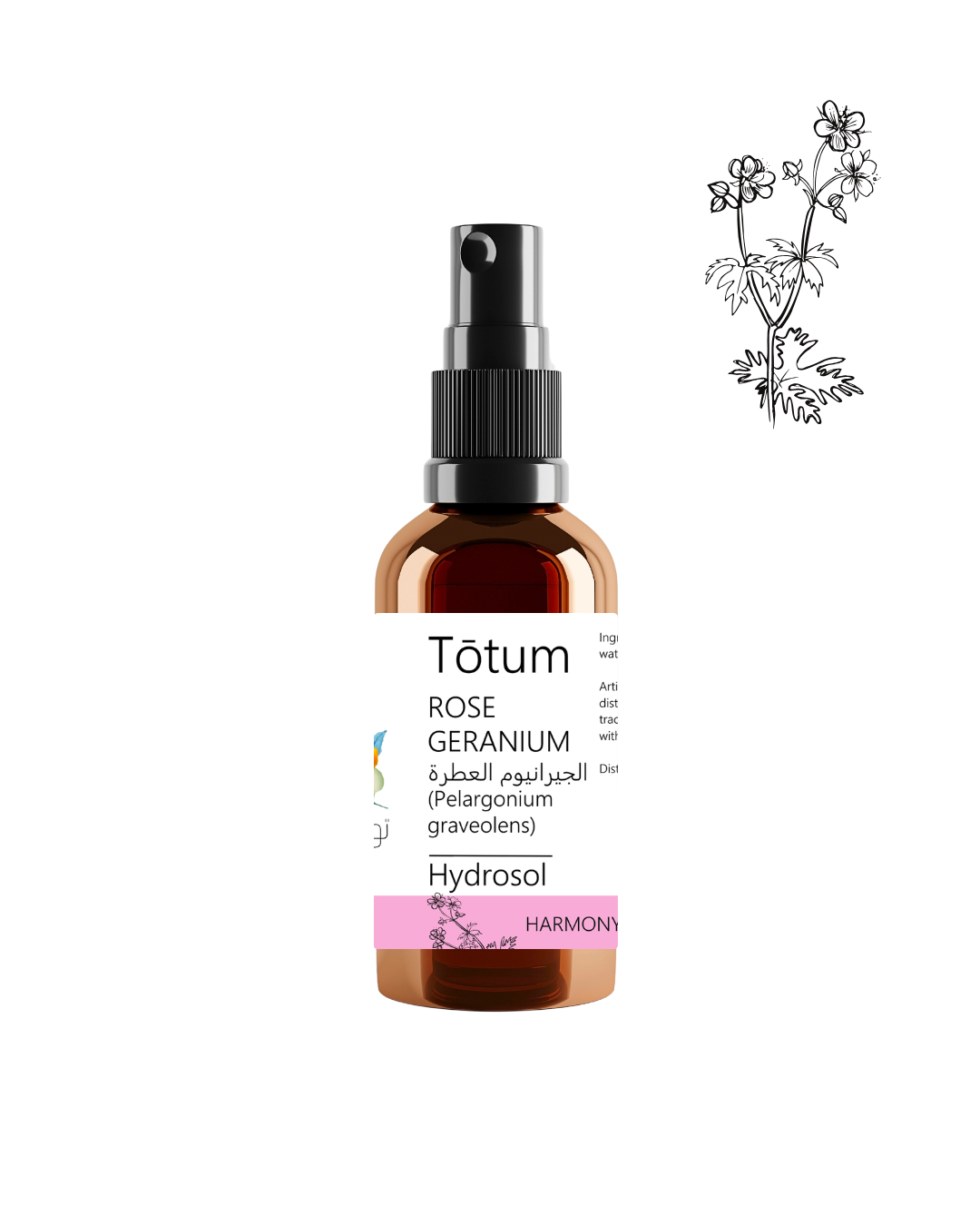 ROSE GERANIUM (Pelargonium graveolens) Hydrosol
